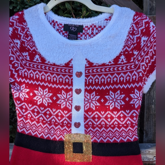 Girl's Santa's Helper Dress, size Large - Picture 4 of 11